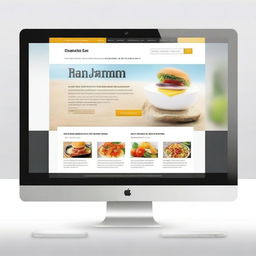 A modern and clean design for an online website homepage, featuring a user-friendly interface with clear navigation, high-quality images, and a professional layout