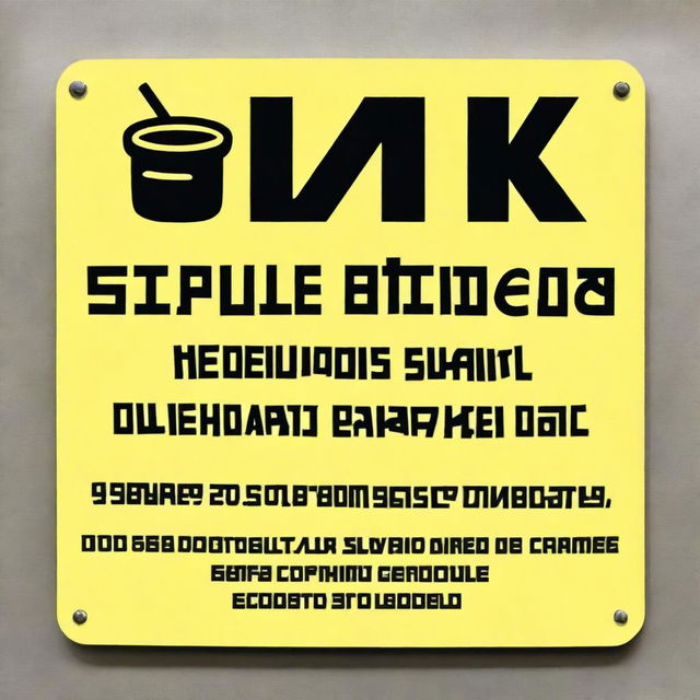 A sign in Russian language addressing students, stating that bringing and consuming food and drinks in the classrooms is strictly prohibited