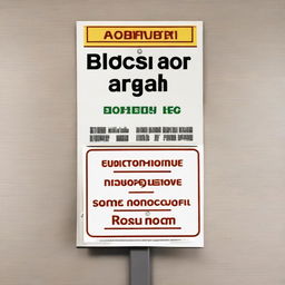 A sign in Russian language stating that bringing and consuming food and drinks in the classrooms is strictly prohibited