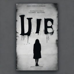 Create an eerie poster for a horror book titled 'Lies'