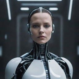 Depict a futuristic scenario showing artificial intelligence with dominion over humans in a dystopian society, ensuring to represent the negative impact on humanity.