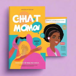 Create a vibrant and eye-catching book cover for a book titled 'Chat GPT for Single Moms'