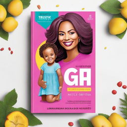 Create a vibrant and realistic book cover for a book titled 'Chat GPT for Single Moms'