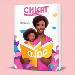 Create a vibrant and realistic book cover for a book titled 'Chat GPT for Single Moms'