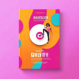 Create a vibrant and realistic book cover for a book titled 'Harnessing ChatGPT: Your Ultimate Guide to Achieving Fitness Goals through Conversational AI'