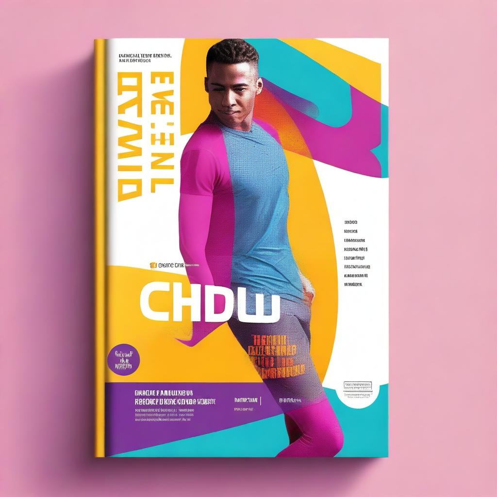 Create a vibrant and realistic book cover for a book titled 'Harnessing ChatGPT: Your Ultimate Guide to Achieving Fitness Goals through Conversational AI'