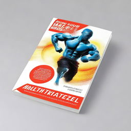 Create a very dynamic and futuristic book cover image that reflects the concept of body and mind fitness