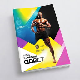 Create a very dynamic and futuristic book cover image that reflects the concept of body and mind fitness