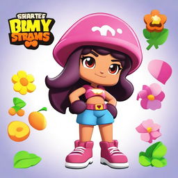 Create a Brawl Stars character named Amy, set in the Biodome environment