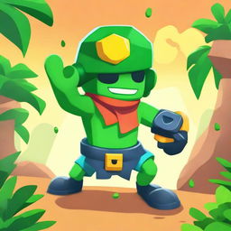 Create a new Brawl Stars character named Pascal for the Jurassic Splash theme