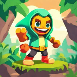 Create a new Brawl Stars character named Pascal for the Jurassic Splash theme