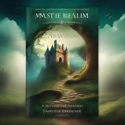 A captivating book cover featuring a mysterious forest with a winding path leading to an ancient castle