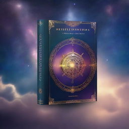 Create an A4 size book cover for 'The Wheel of Karma: A Journey Through the Realm of the Mystics'