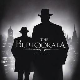 A book cover featuring the silhouette of two detectives standing back-to-back