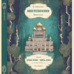 A captivating book cover for a collection of Russian fairy tales