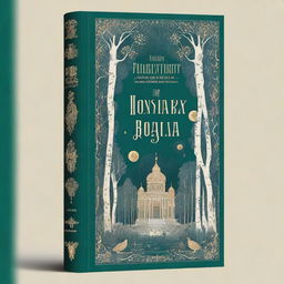 A captivating book cover for a collection of Russian fairy tales