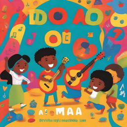 A colorful children's book cover with the title 'Do som à letra' in Portuguese