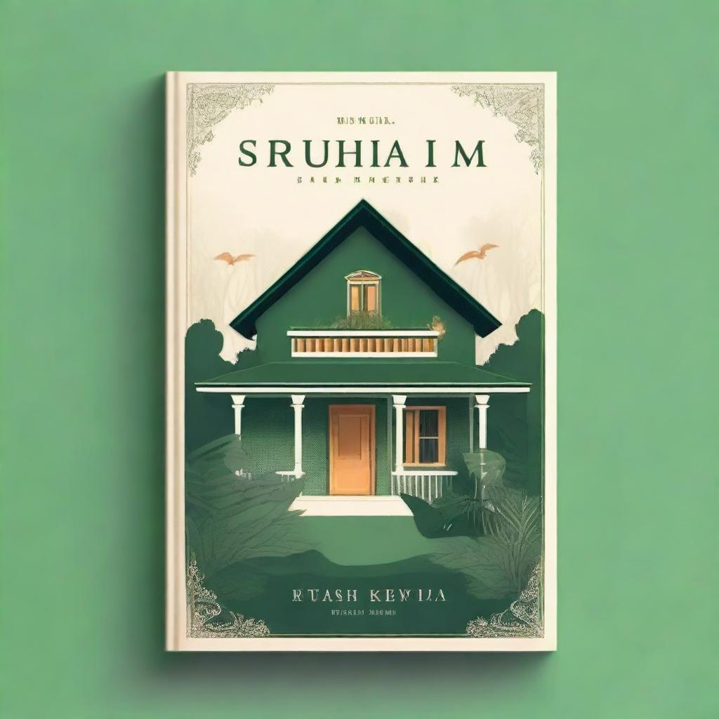 A beautiful and captivating book cover for a novel titled 'Rumah Kedua'