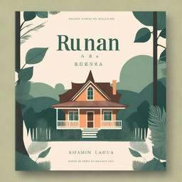 A beautiful and captivating book cover for a novel titled 'Rumah Kedua'