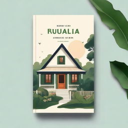 A beautiful and captivating book cover for a novel titled 'Rumah Kedua'