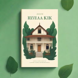 A beautiful and captivating book cover for a novel titled 'Rumah Kedua'