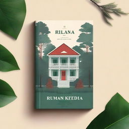 A beautiful and captivating book cover for a novel titled 'Rumah Kedua'