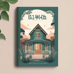 A beautiful and captivating book cover with the title 'Rumah Kedua'