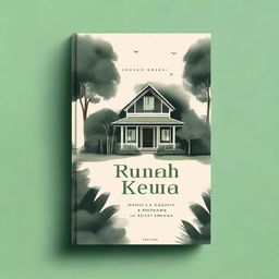 A beautiful and captivating book cover with the title 'Rumah Kedua'