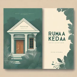 A beautiful and captivating book cover with the title 'Rumah Kedua'