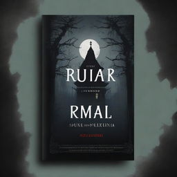 A dark-themed book cover design with the title 'Rumah Kedua'