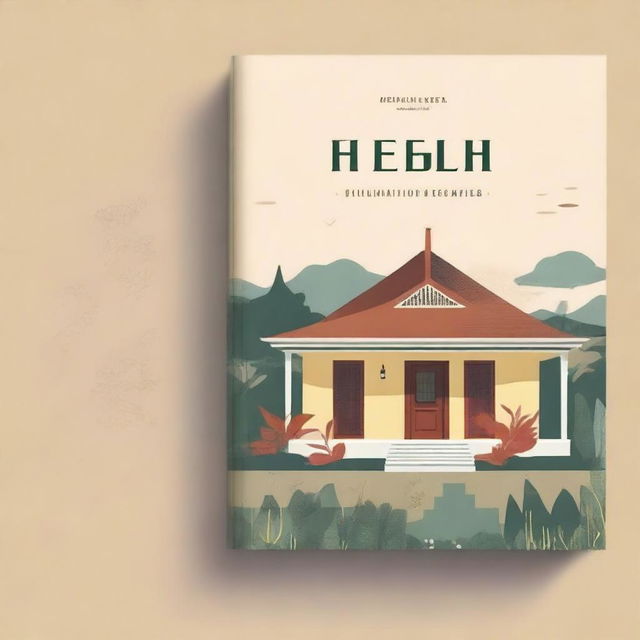 A novel cover design for 'Rumah Kedua'