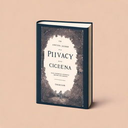 A detailed and artistic book cover for a novel that explores the themes of privacy and the intimate nature of personal correspondence