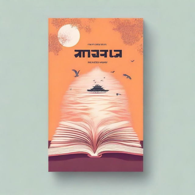 Create a cover page of a book with the writing 'আমার জীবনের কষ্ট'