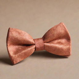 A beautifully crafted bow tie, intricately shaped to resemble a radiant maple leaf.