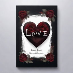 Create a dark romance book cover titled 'Love-Lies-Bleeding' by Stroumeiri