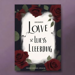 Create a dark romance book cover titled 'Love-Lies-Bleeding' by Stroumeiri