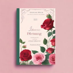 Create a romance book cover titled 'Love-Lies-Bleeding' by Stroumeiri