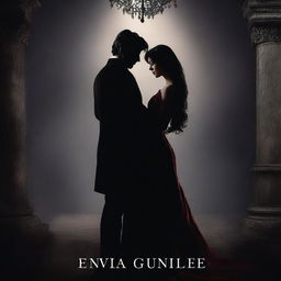 A dark romance book cover featuring a mysterious and intense scene of an arranged marriage