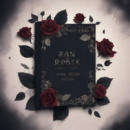 Create a dark romance book cover featuring flowers without any text