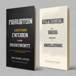 Create a book cover for a book titled 'FRUSTRATION TO FULFILMENT' by Jon Doe