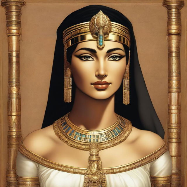 A depiction of Cleopatra VII, the last ruler of the Ptolemaic dynasty, ruling Egypt from 51 BC to 30 BC