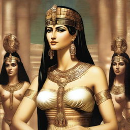 A depiction of Cleopatra VII, the last ruler of the Ptolemaic dynasty, ruling Egypt from 51 BC to 30 BC