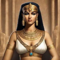 A depiction of Cleopatra VII, the last ruler of the Ptolemaic dynasty, ruling Egypt from 51 BC to 30 BC