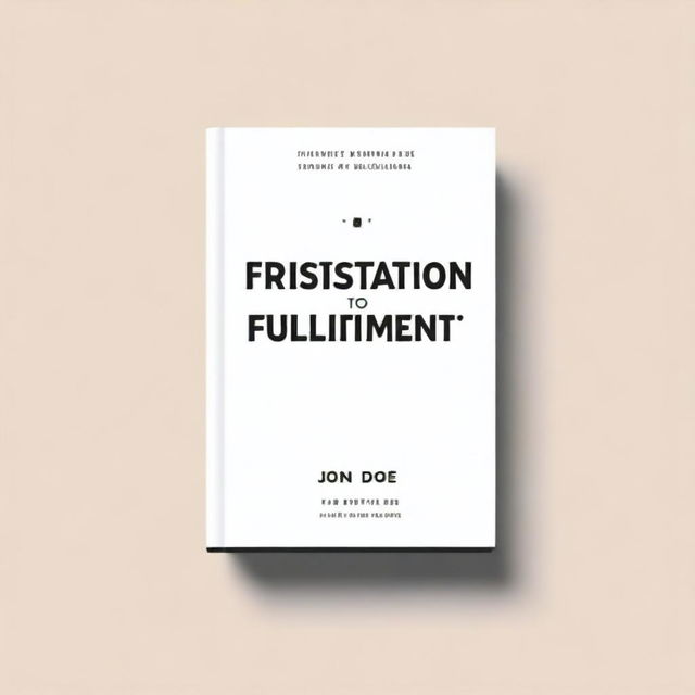 Create a book cover for a book titled 'FRUSTRATION TO FULFILMENT' by Jon Doe