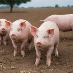 A large, successful pig farming company established by three cousins in Africa, prospering to achieve worldwide recognition.