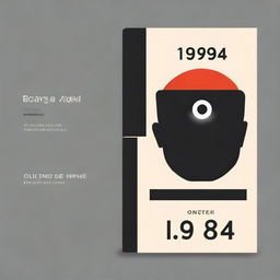 Create a book cover for '1984' by George Orwell