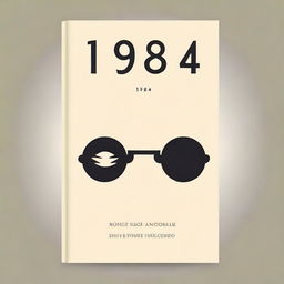 Create a book cover for '1984' by George Orwell