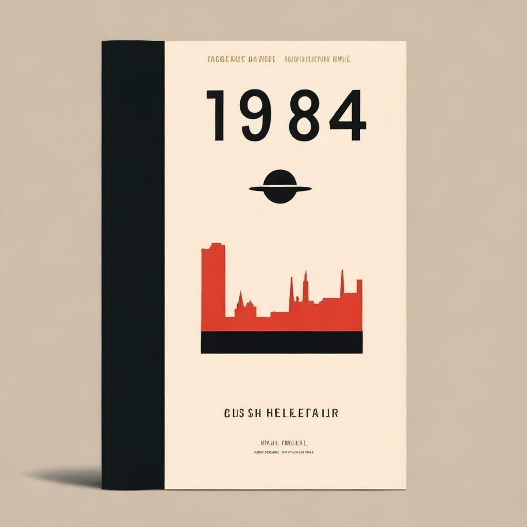 Create a book cover for '1984' by George Orwell