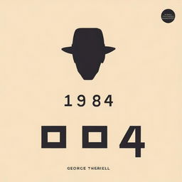 Create a book cover for '1984' by George Orwell