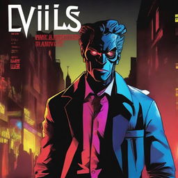 Create a graphic novel cover art titled 'DEVILS NIGHT OUT'